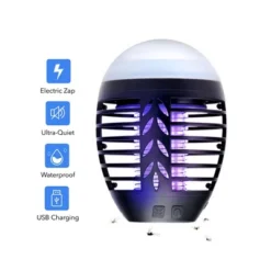 Dartwood Outdoor Bug Zapper - Waterproof, USB Rechargeable And Battery Powered Mosquito Killer, Insect Trap And Fly Swatter (2-4 Packs) -Sunnydaze Store GUEST be0a85a7 dcb8 4501 9c36 b5989aaee88f