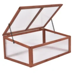 Costway Garden Portable Wooden Green House Cold Frame Raised Plants Bed Protection -Sunnydaze Store GUEST bebc5834 d780 46dc 872e ff0492105b10