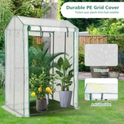 Costway 39'' X 32'' X 59'' Walk-in Garden Greenhouse Warm House For Plant Growing -Sunnydaze Store GUEST c197ea17 a025 4dd4 ade4 587afa2e22de