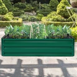 Costway 47"x35.5" Patio Raised Garden Bed Vegetable Flower Plant Dark Green New -Sunnydaze Store GUEST c60707e0 eae7 4f81 a9fb b055083cd8fa