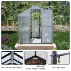 AOODOR Walk-in Greenhouse Polycarbonate Panel Hobby GreenhousesGarden 12 AOODOR Walk-in Greenhouse Polycarbonate Panel Hobby GreenhousesGarden -Sunnydaze Store GUEST c743d066 2875 4db0 bccf 7634df85d0e3