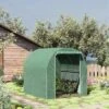 Outsunny 6' X 6' X 6' Tunnel Greenhouse Outdoor Walk-In Hot House With Roll-up Plastic Cover And Zippered Door, Steel Frame, Green -Sunnydaze Store GUEST cbe9620e 471d 40ce 82e4 82c659179037