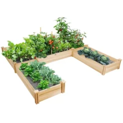 Tangkula Elevated Garden Bed U-shaped Wooden Planters Flexible Combination Suitable For Vegetable Flower Herb -Sunnydaze Store GUEST cea9d2c9 d83d 415a ab3b 559753284689