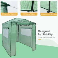 Costway 6'x 8' Portable Walk-in Greenhouse Pop-up Folding Plant Gardening W/Window 17 Costway 6'x 8' Portable Walk-in Greenhouse Pop-up Folding Plant Gardening W/Window -Sunnydaze Store GUEST d1dce144 f939 4a19 887d fe9d4ec4c114