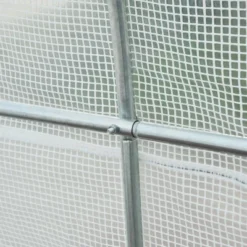 Outsunny 15' X 7' X 7' Walk-In Tunnel Greenhouse, Large Garden Hot House Kit With 6 Roll-up Windows & Roll Up Door, Steel Frame, White -Sunnydaze Store GUEST d3c8710c 48eb 4fa7 ac95 57d6b7a63b5b