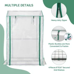 Costway 39'' X 32'' X 59'' Walk-in Garden Greenhouse Warm House For Plant Growing -Sunnydaze Store GUEST d59721ca 62d3 4b72 ba43 a4c3cf4c50a9