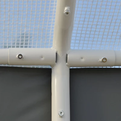 Outsunny 20' X 10' X 9' Walk-In Greenhouse, Outdoor Gardening Canopy With 6 Roll-up Windows, 2 Zippered Doors & Weather Cover, White 7 Outsunny 20' X 10' X 9' Walk-In Greenhouse, Outdoor Gardening Canopy With 6 Roll-up Windows, 2 Zippered Doors & Weather Cover, White - Image 5