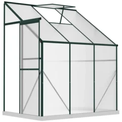 Outsunny Walk-In Garden Greenhouse Aluminum Polycarbonate With Roof Vent For Plants Herbs Vegetables -Sunnydaze Store GUEST d73dee82 8caf 4e2f a6c6 c30ae4052aca