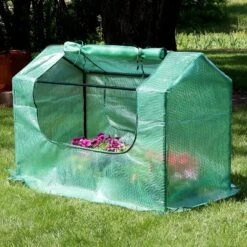 Sunnydaze Decor Sunnydaze Mini Greenhouse With 2 Zippered Side Doors - Green