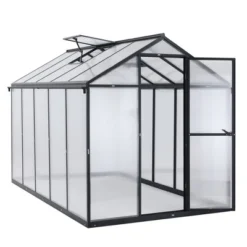 Aoodor Walk-In Greenhouse Polycarbonate Panel Hobby Greenhouses With Aluminum Frame Heavy Duty 16 Aoodor Walk-In Greenhouse Polycarbonate Panel Hobby Greenhouses With Aluminum Frame Heavy Duty -Sunnydaze Store GUEST da441e93 5aa3 4e79 b44d 3ddba9400678