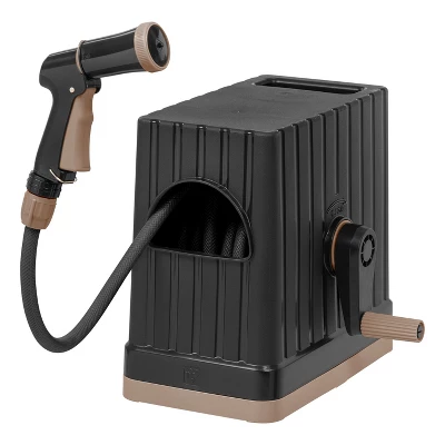 IRIS All-In-One Hideaway Sun Protective Portable And Retractable Hose Reel For 1/2" Hoses Storage Box, Black 12 IRIS All-In-One Hideaway Sun Protective Portable And Retractable Hose Reel For 1/2" Hoses Storage Box, Black - Image 10