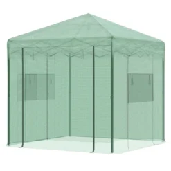 OutsunnyPortable Pop-up Walk-in Greenhouse With Roll-up Door -Sunnydaze Store GUEST de35caa5 7e8e 448f 975f 6f81ac105d0a