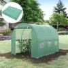 Outsunny 20' X 10' X 7' Greenhouse Replacement Walk-in PE Hot House Cover With 12 Windows Roll-Up & Zipper Door -Sunnydaze Store GUEST de4a6876 d69c 4c62 8531 868c3f55ad00