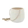 Sagebrook Home 7" Wide Chevron Ceramic Hanging Planter Pot White -Sunnydaze Store GUEST e0cf5a19 4d75 4682 97bc 04e56b8d3aaf
