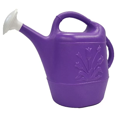 Union Products 63071 2 Gallon Plastic Indoor/Outdoor Watering Can W/ Tulip Design For Garden, Potted Plants, & Patio Pots, Purple (2 Pack) 3 Union Products 63071 2 Gallon Plastic Indoor/Outdoor Watering Can W/ Tulip Design For Garden, Potted Plants, & Patio Pots, Purple (2 Pack)