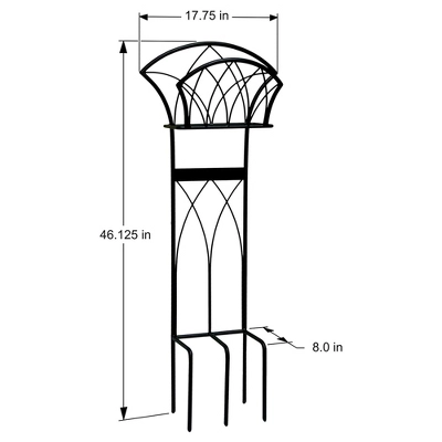 Liberty Garden LBG116 Steel Decorative Garden Hose Stand With Gothic Design For Backyard, Garden, Or Home In Patina Brown 5 Liberty Garden LBG116 Steel Decorative Garden Hose Stand With Gothic Design For Backyard, Garden, Or Home In Patina Brown - Image 3