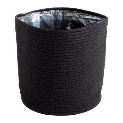 Juvale 2 Pack Decorative Woven Planter Basket With Plastic Liner For Outdoor, Indoor, Floor, Plants, Storage, Black, 10 X 11 In 9 Juvale 2 Pack Decorative Woven Planter Basket With Plastic Liner For Outdoor, Indoor, Floor, Plants, Storage, Black, 10 X 11 In - Image 7
