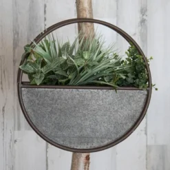 Round Metal Wall Planter - Foreside Home & Garden 15 Round Metal Wall Planter - Foreside Home & Garden -Sunnydaze Store GUEST e7b613b7 ca81 48a1 810e ec61da6cd991