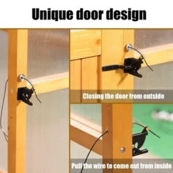 Aoodor 80.7” (L) X 93.3”(W) X 97.6”(H) Outdoor Walk-in Greenhouse With Roof Vent And Fir Frame For Backyard Garden -Sunnydaze Store GUEST ea81550d 846e 4b96 afaf 56b4c30b52f4