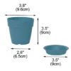 Unique Bargains Plastic Home Garden Gardening Round Design Plant Flower Holder Planter Pot Tray