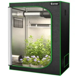 Costway 48''x24''x60'' Mylar Hydroponic Grow Tent W/Observation Window & Floor Tray GrayBlack 20 Costway 48''x24''x60'' Mylar Hydroponic Grow Tent W/Observation Window & Floor Tray GrayBlack -Sunnydaze Store GUEST f14ab003 5156 41e8 b506 bf029fc253e6