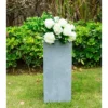 Rosemead Home & Garden, Inc. 14" Wide Kante Lightweight Modern Rectangular Concrete/Fiberglass Outdoor Planter Pot Slate Gray -Sunnydaze Store GUEST f53c3630 3c28 418c 9459 c2e3305a38c4