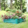 Sunnydaze Decor Sunnydaze Raised Powder-Coated Steel Rectangle Garden Bed Kit For Plants, Flowers, Herbs And Vegetables - 47" Wide X 11" Deep -Sunnydaze Store GUEST f60a16d7 3ecb 4a9b 9820 d786dc378f42